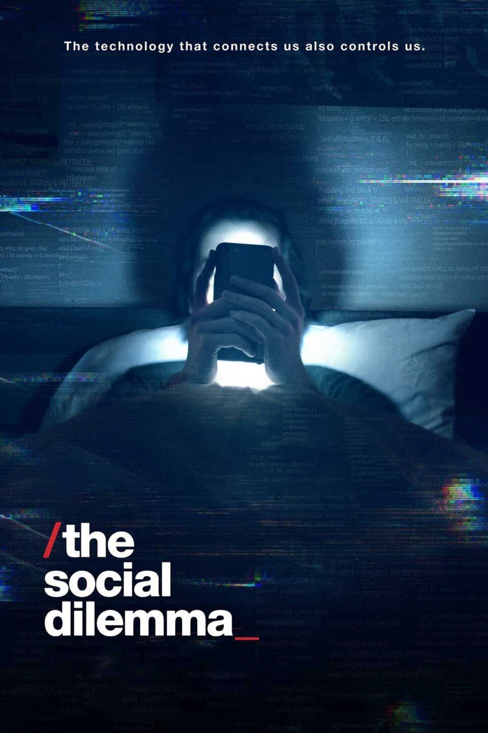 پوستر مستند The Social Dilemma و پسری که با حضور در شبکه های اجتماعی به وحشت افتاده است
