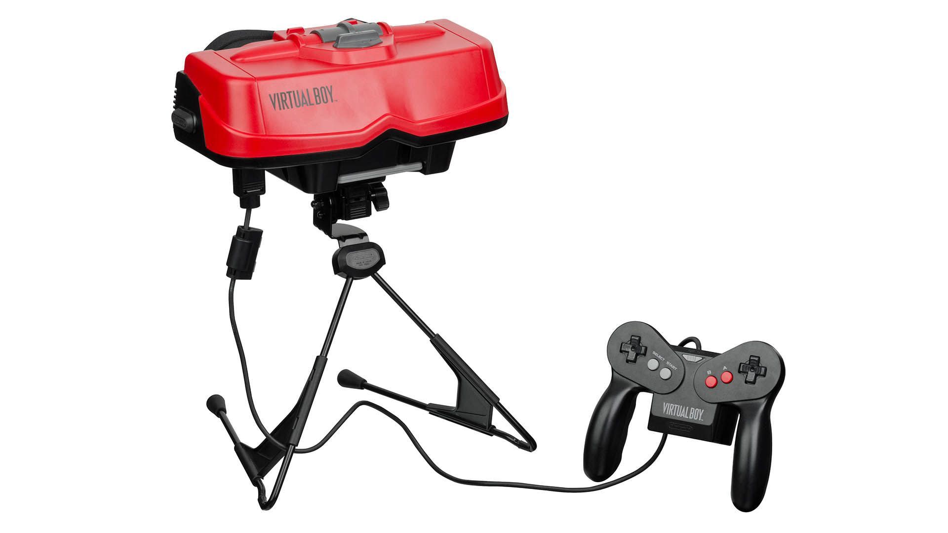 کنسول Virtual Boy به همراه کنترلر