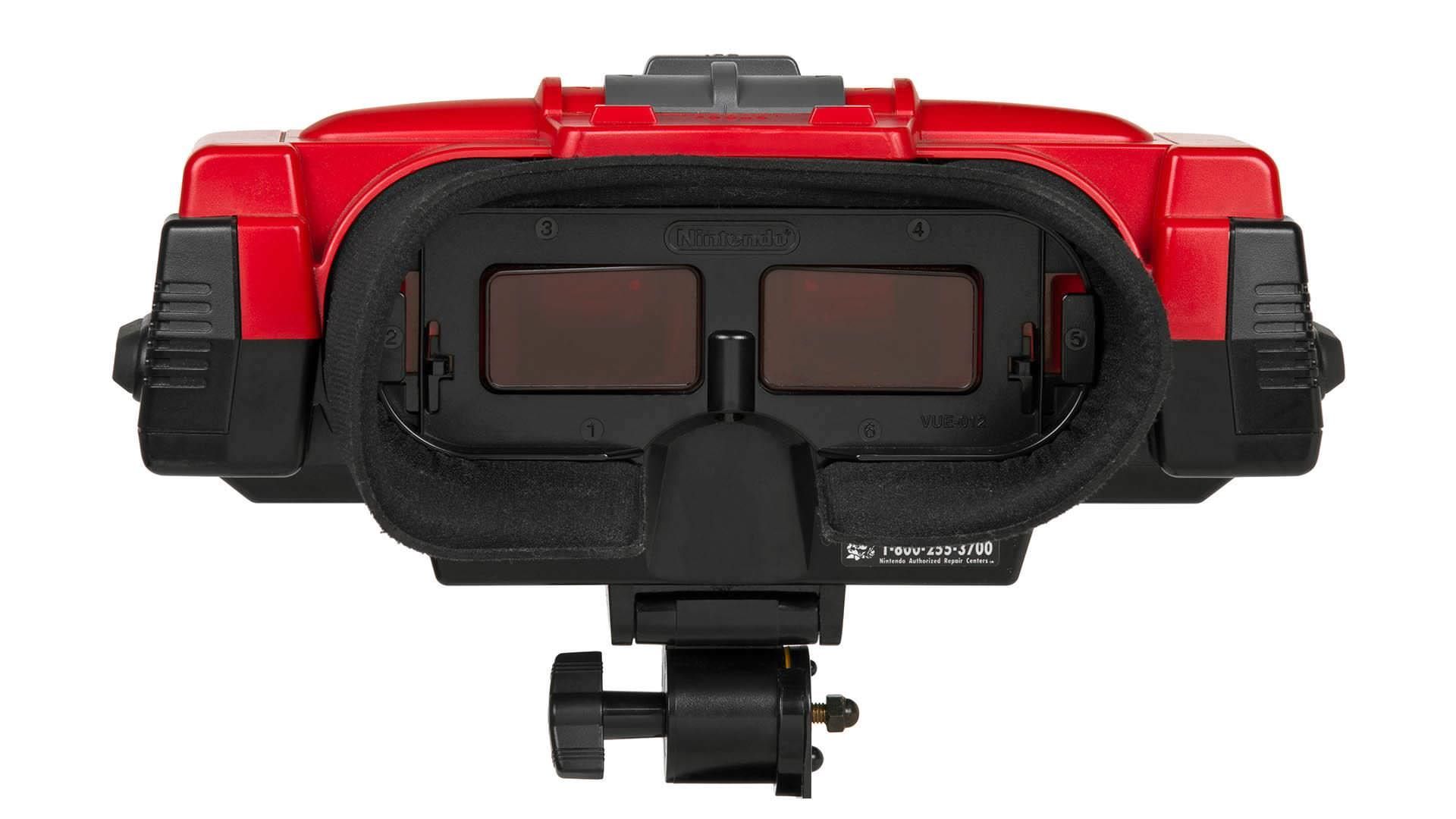 کنسول Virtual Boy از نمای ورودی چشم