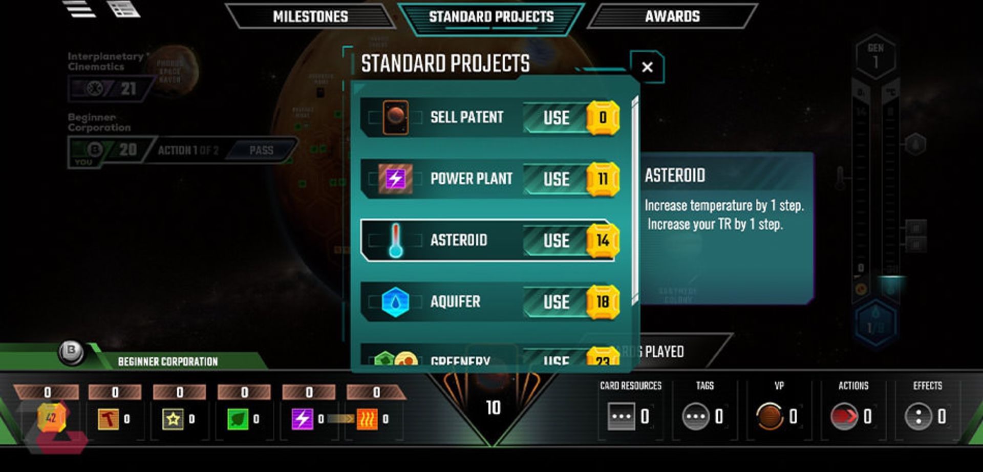 بازی موبایل terraforming mars