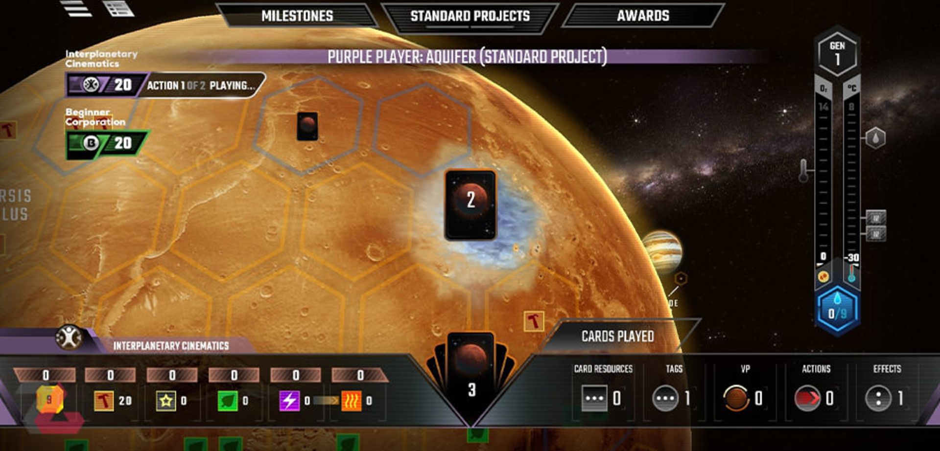 بازی موبایل terraforming mars