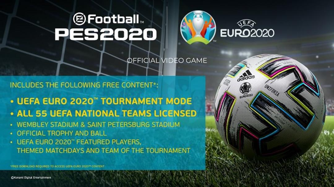 جزییات رویداد جام ملت‌های اروپا در pes 2020