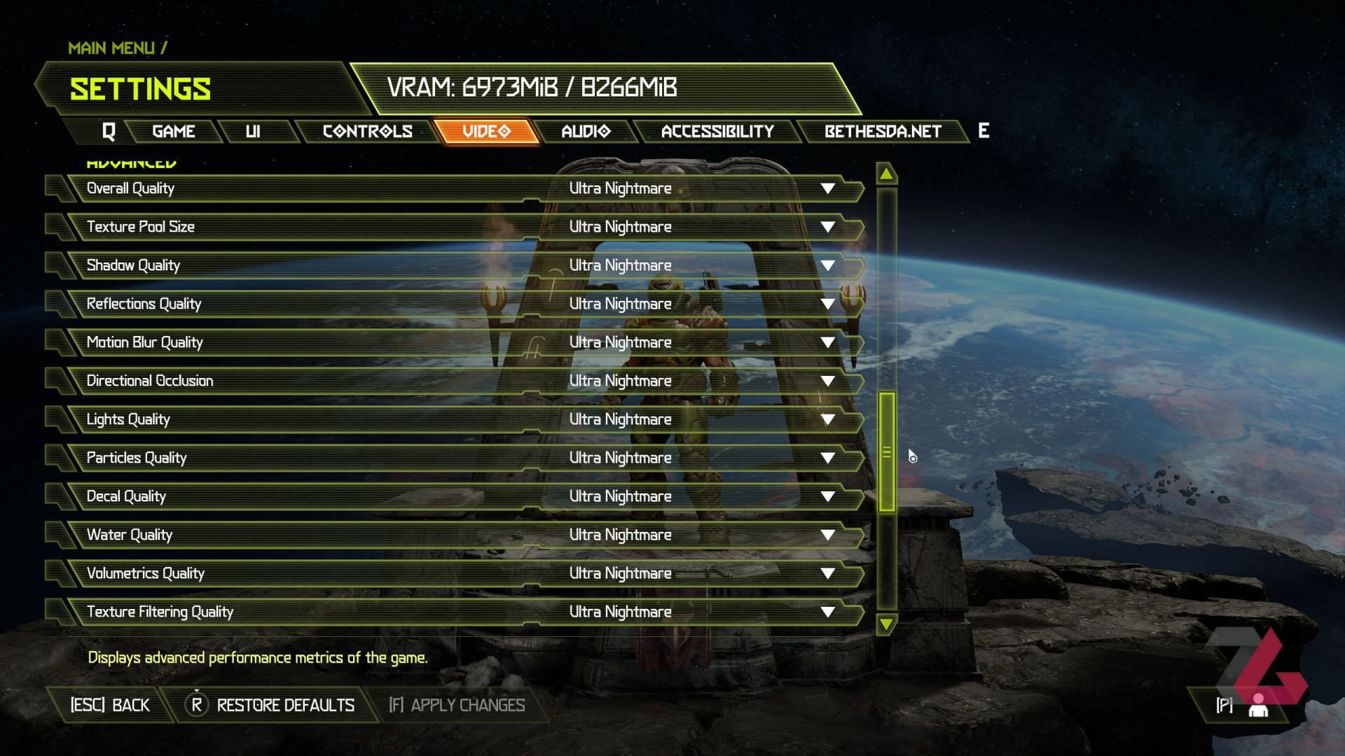 DOOM: Eternal Video Setting 3
