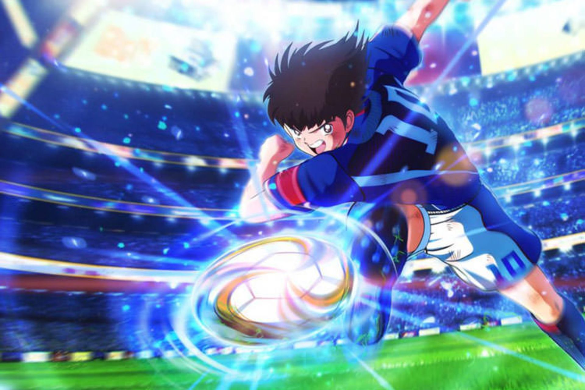 سوباسا در حال شوت زدن در Captain Tsubasa: Rise of New Champions