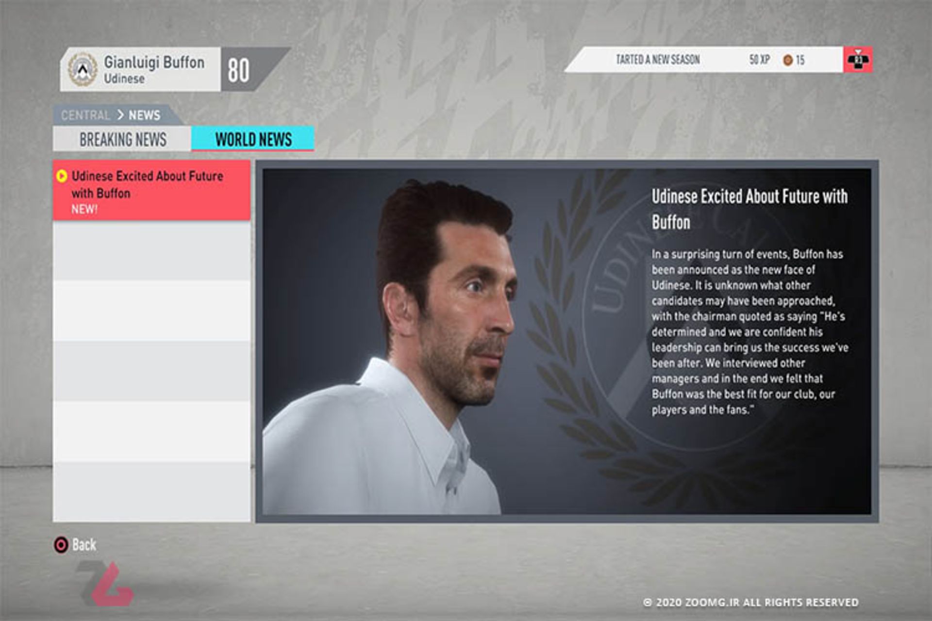 career mode