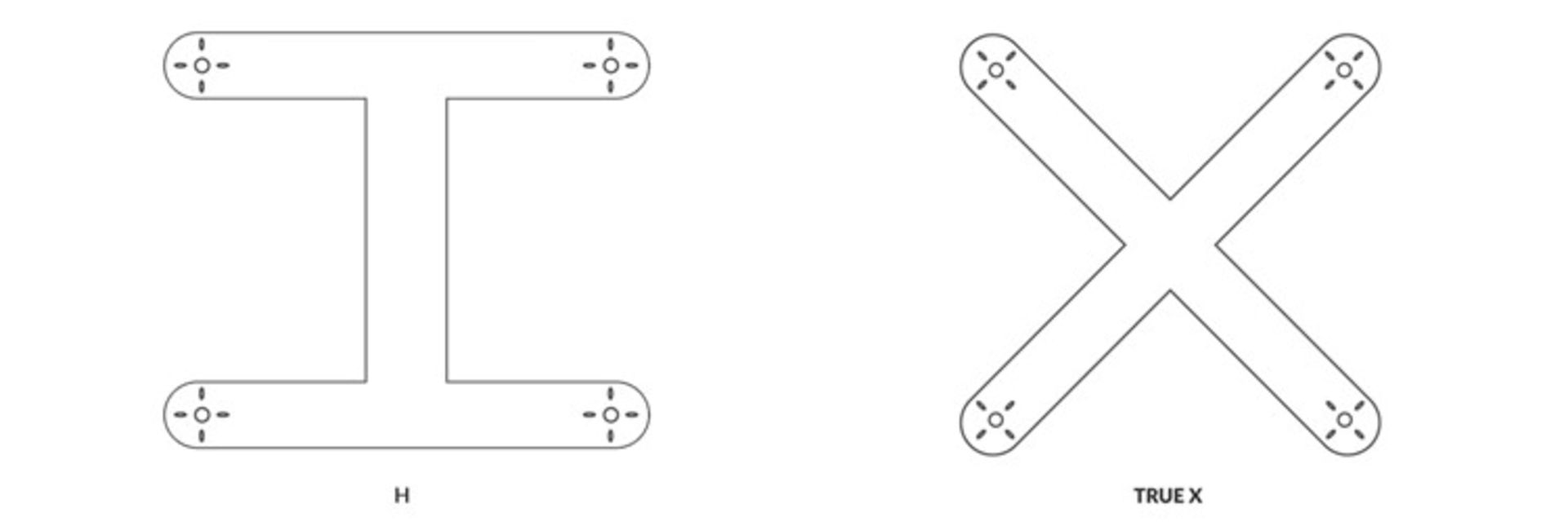 Quadcopter H vs X