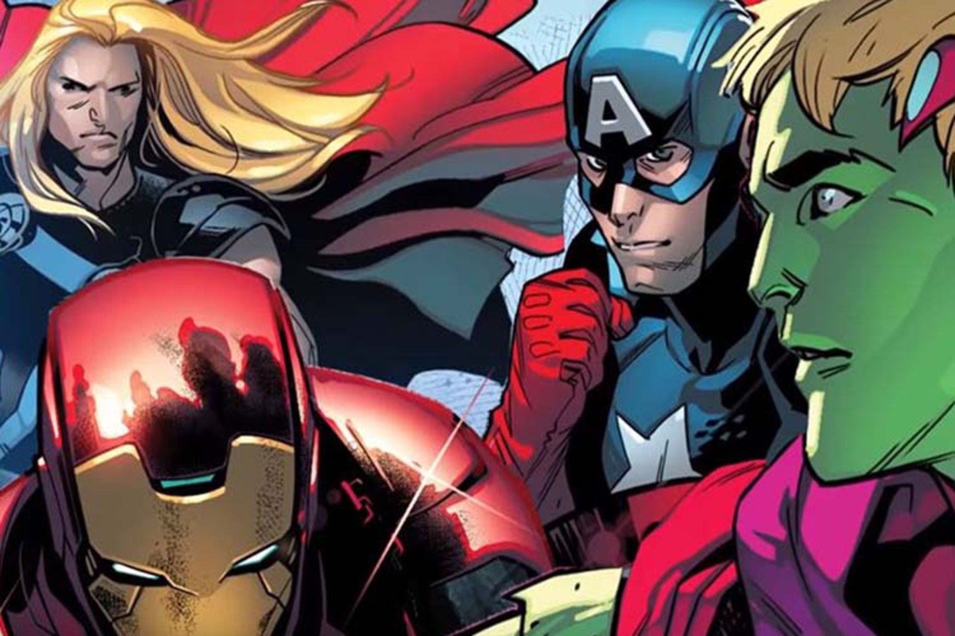 آیرون من - کاپیتان آمریکا - ثور در کمیک Empyre: Avengers