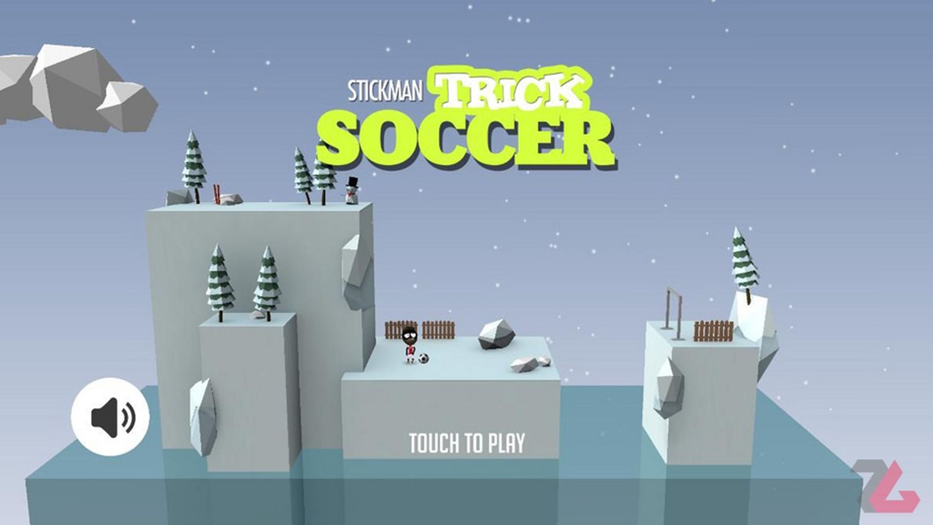 مرحله زمستانی و سرما در بازی Stickman Trick Soccer