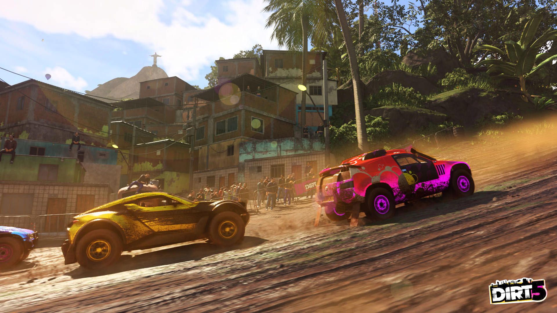 حضور تماشاگاران برای تماشای مسابقه در بازی Dirt 5