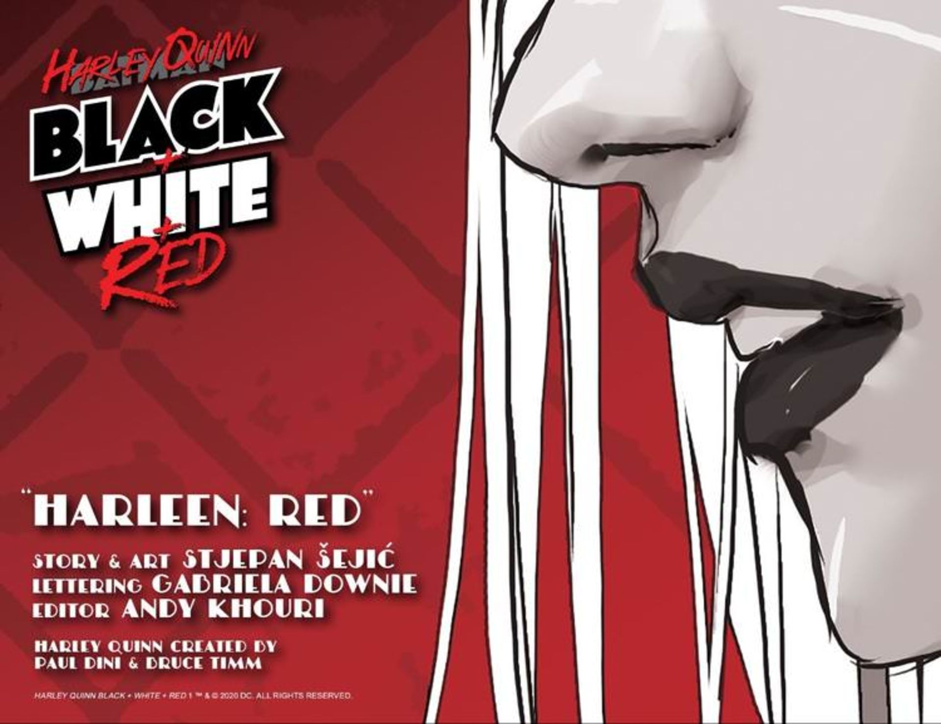 تصویر کتاب کمیک Harley Quinn: Black + White + Red