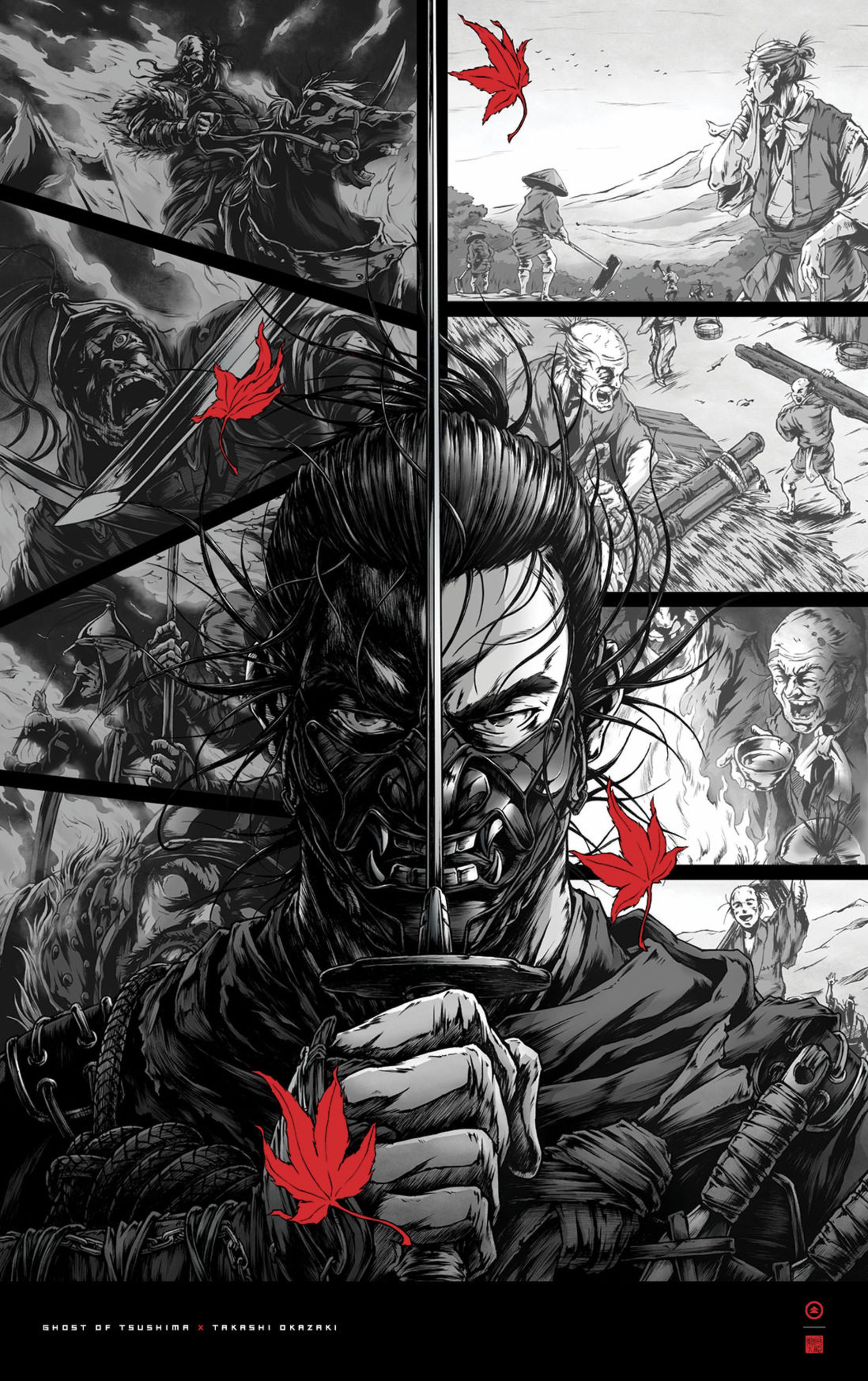 پوستر مانگا Ghost of Tsushima