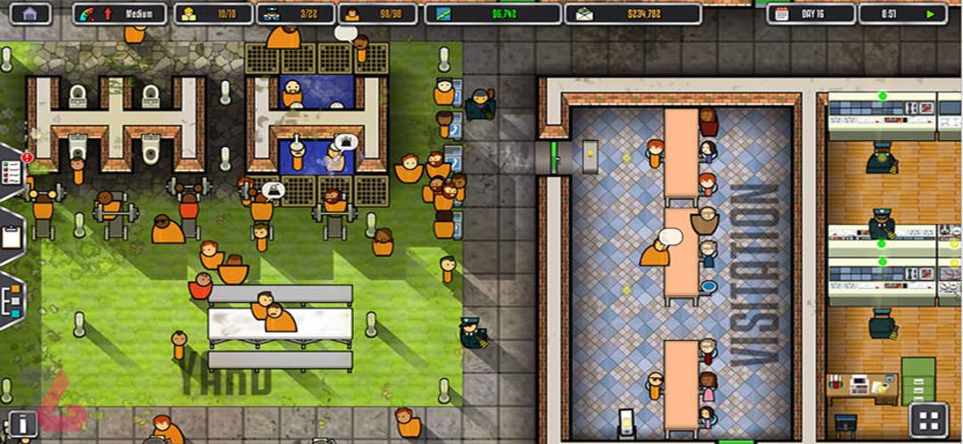 بازی موبایل Prison Architect: Mobile