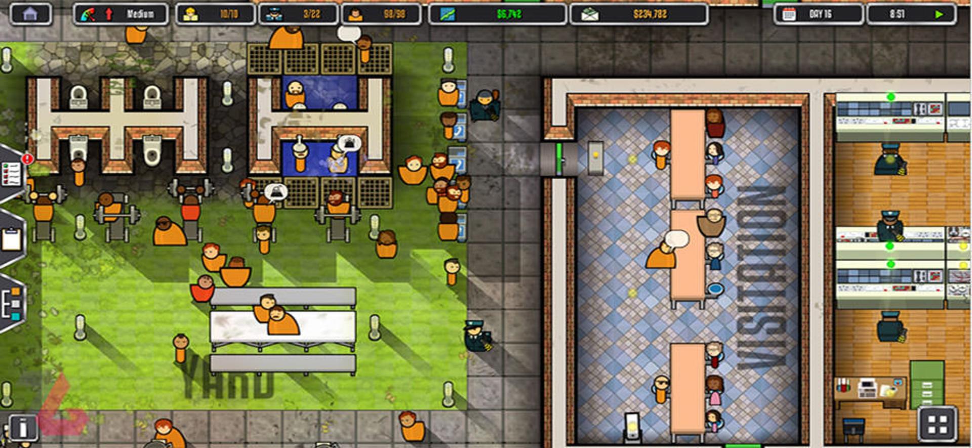 بازی موبایل Prison Architect: Mobile