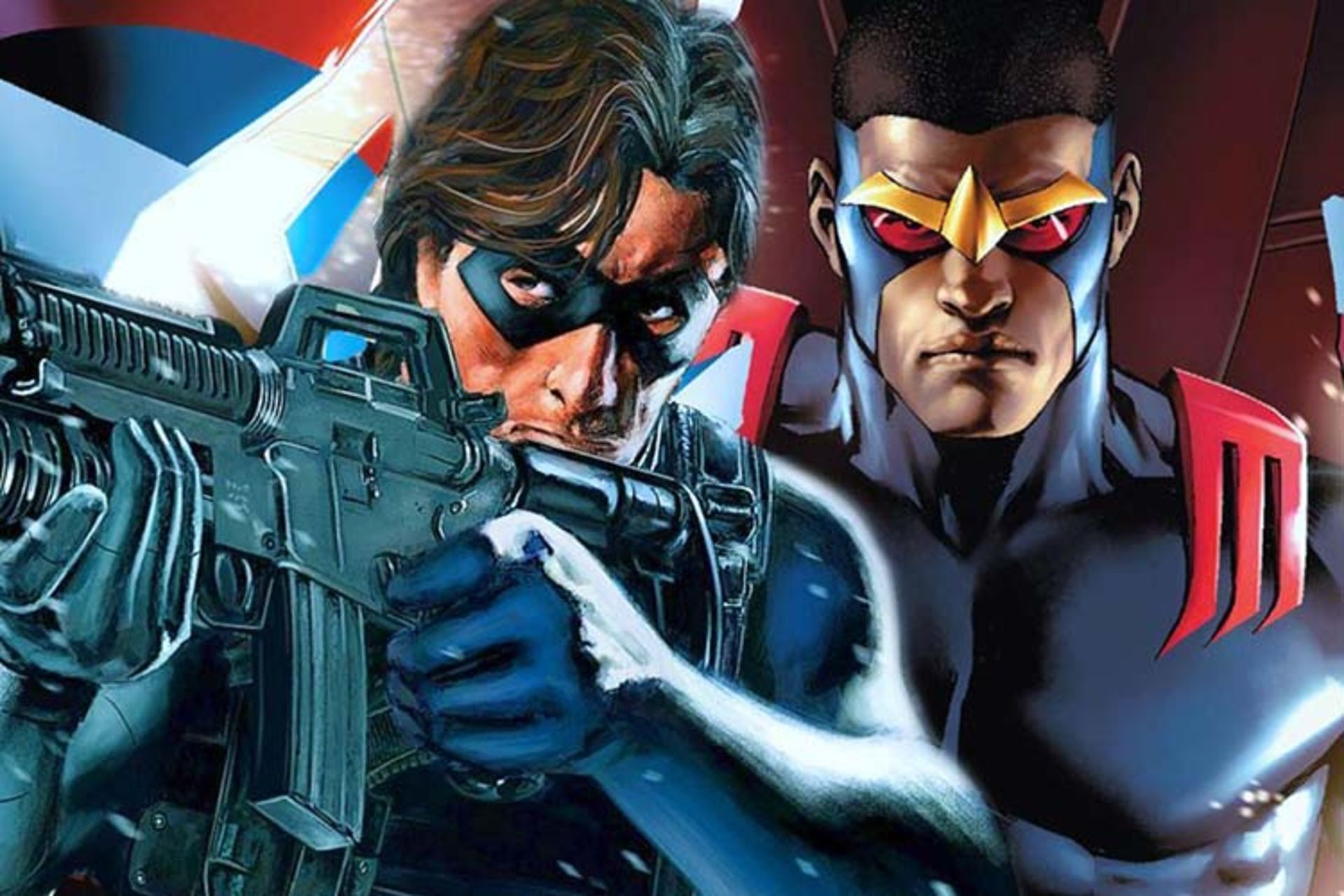 winter soldier - bucky barnes - falcon - sam wilson