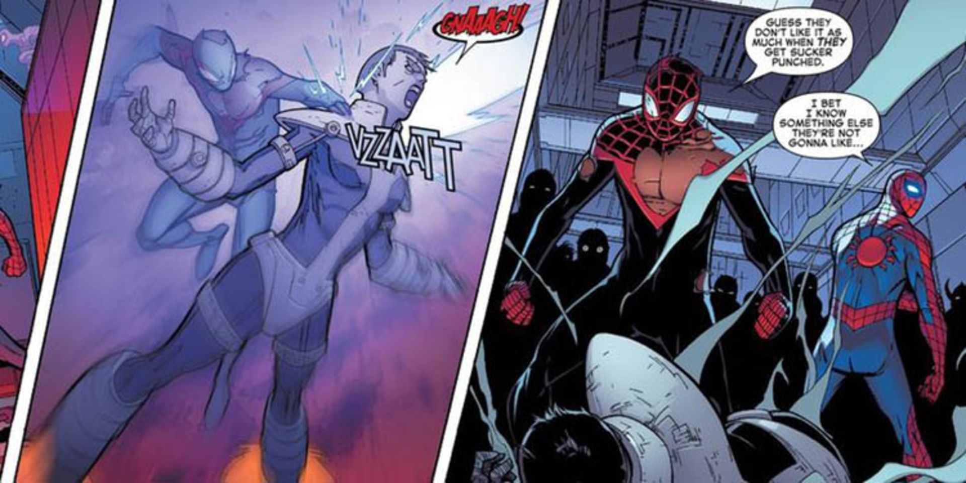 miles morales - peter parker - spiderman