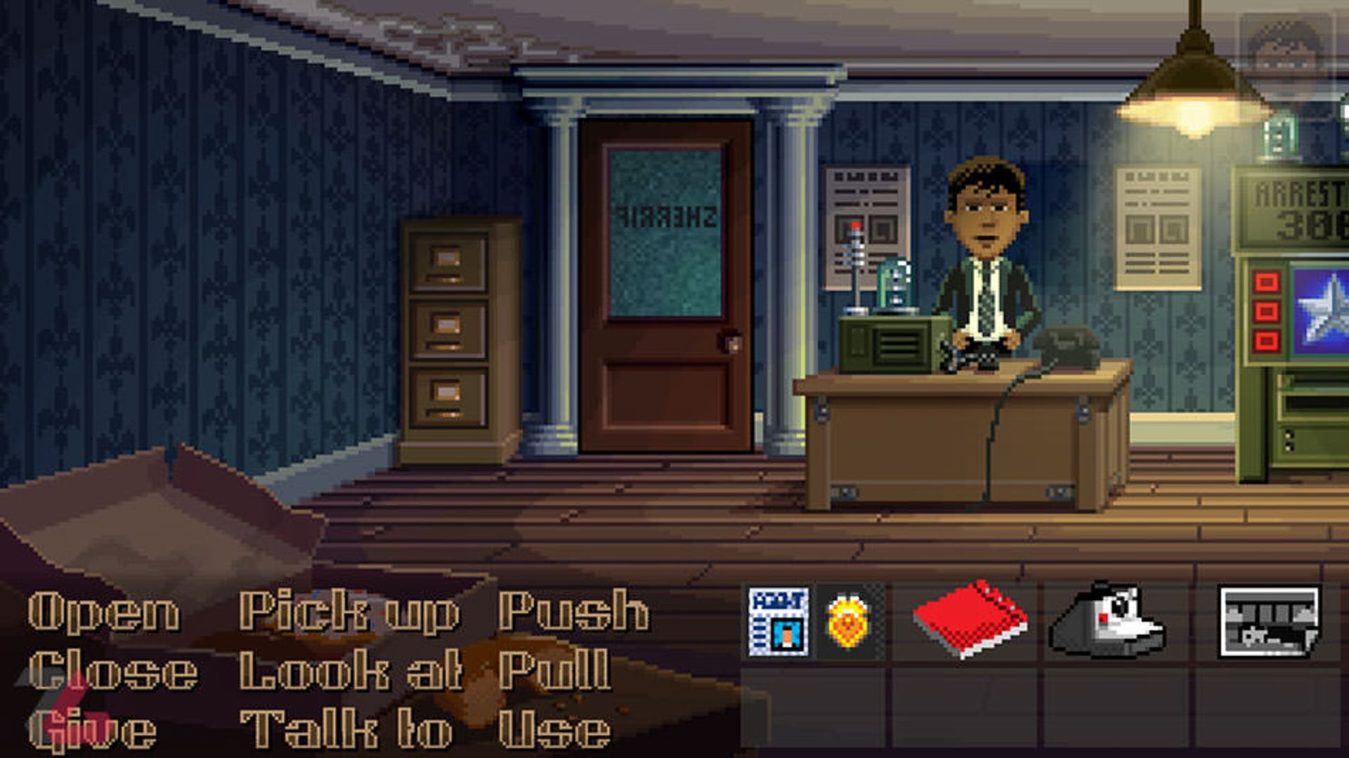 نمایی از آیتم‌های Thimbleweed Park