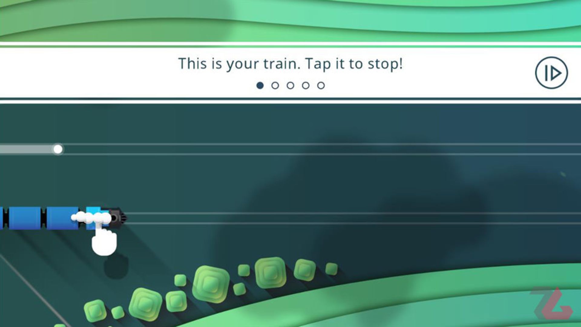 آموزش چگونه توقف کردن قطار در بازی Railways