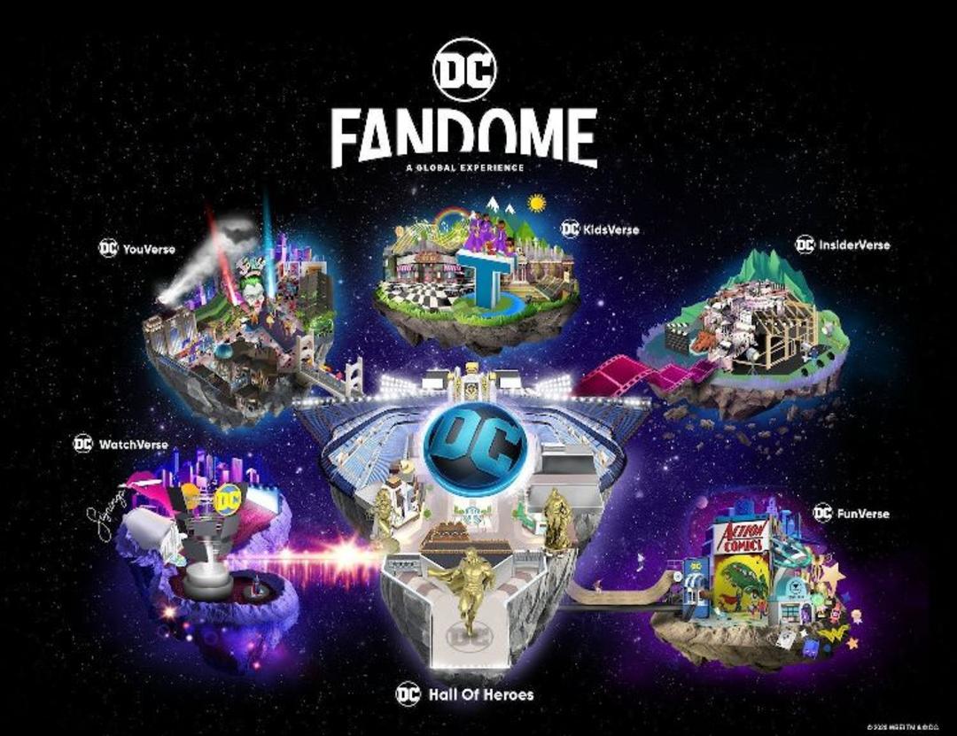 نقشه برنامه های رویداد DC FanDome