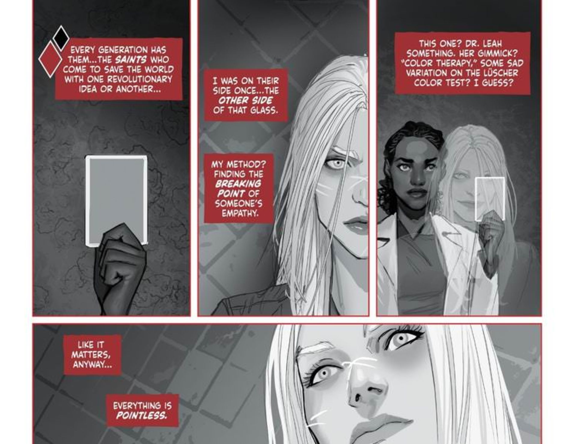 هارلی کویین در پیشنمایش قسمت اول سری کتاب کمیک Harley Quinn: Black + White + Red - هارلین کویینزل