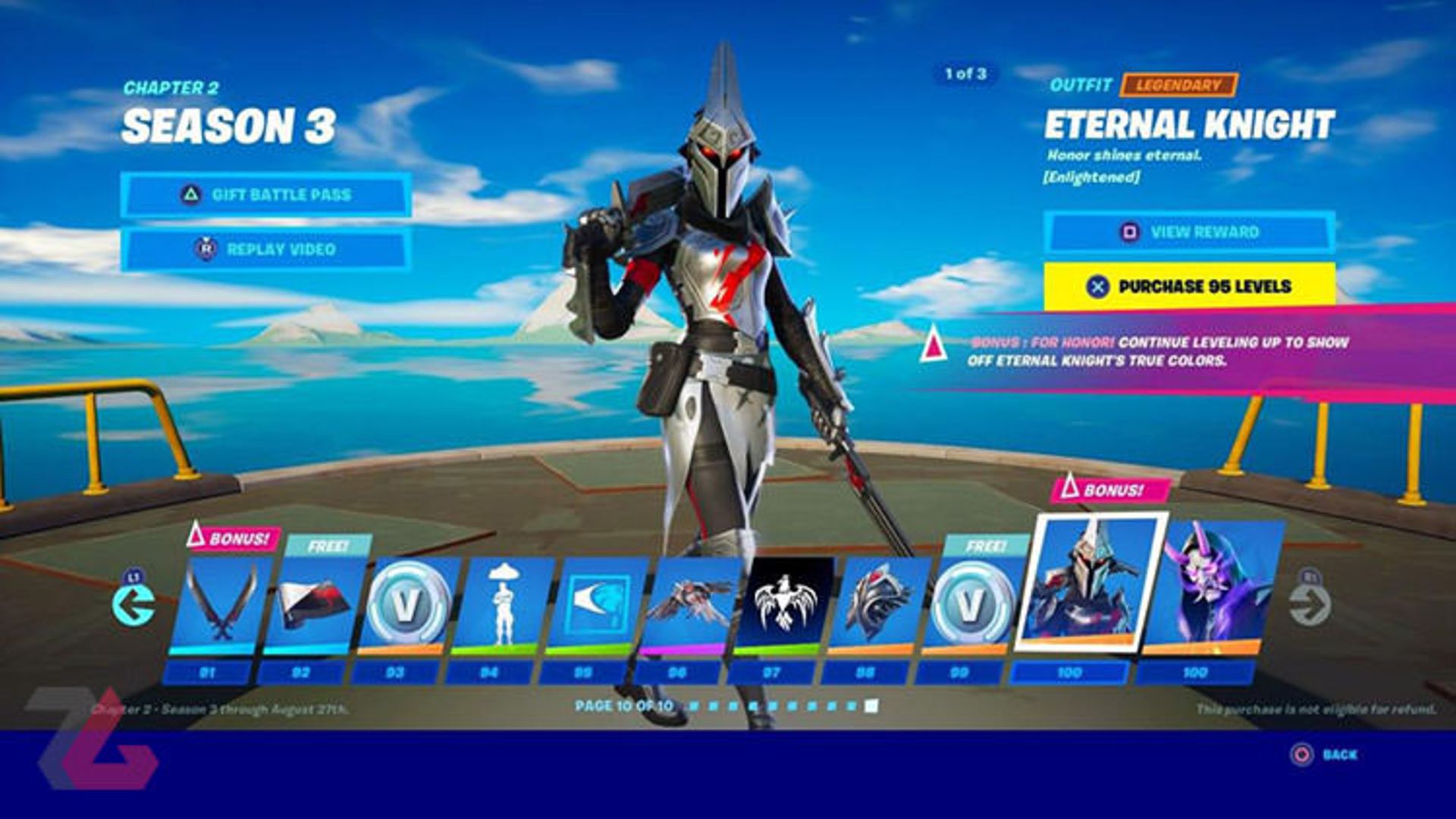 بتل پس فصل سوم فورتنایت چپتر 2