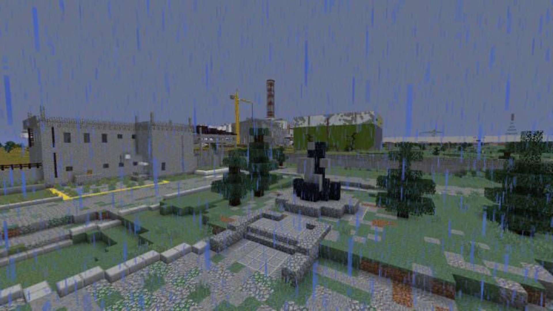 طراحی چرنوبیل در بازی Minecraft