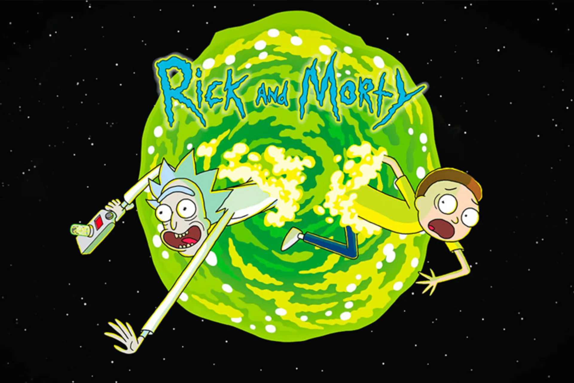 ریک و مورتی در پوستر سریال rick and morty