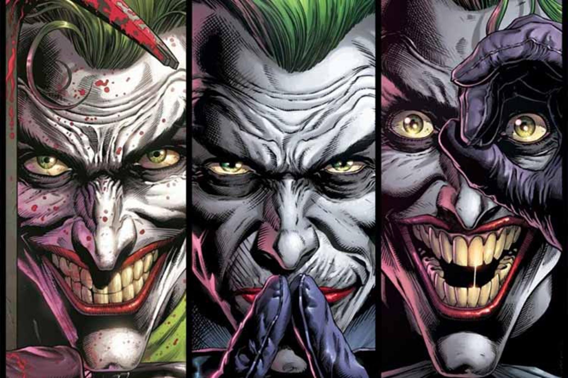 تصویر سه جوکر در رویداد کمیکی Batman: Three Jokers