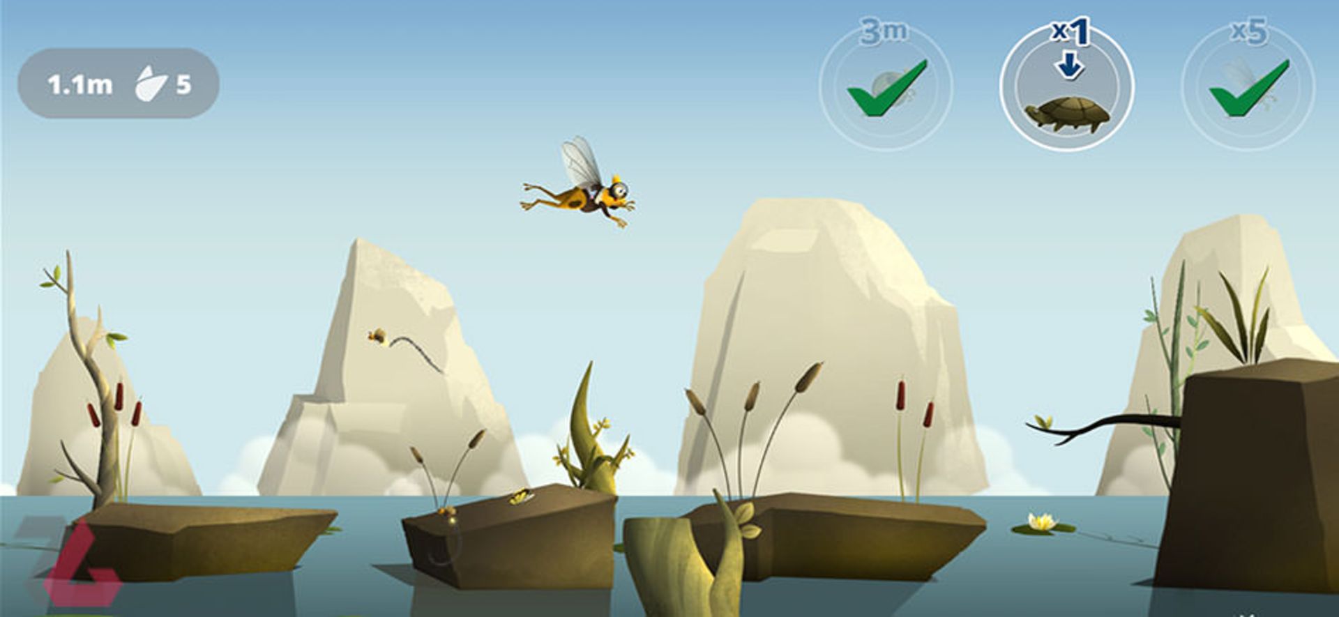 پرش وزغ در برکه بازی Runaway Toad