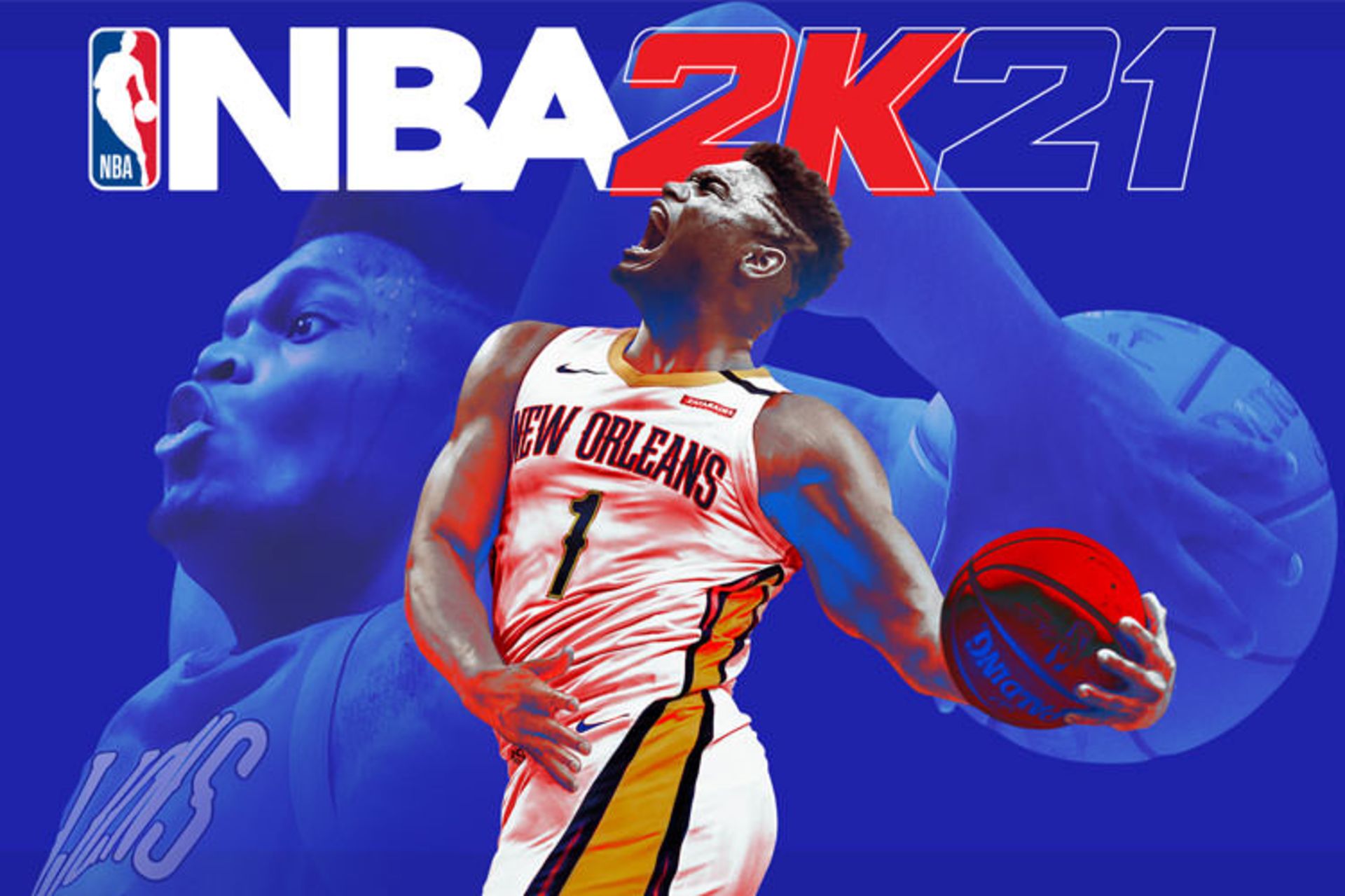 تصویر زاین ویلیامسون روی جلد بازی NBA 2K21