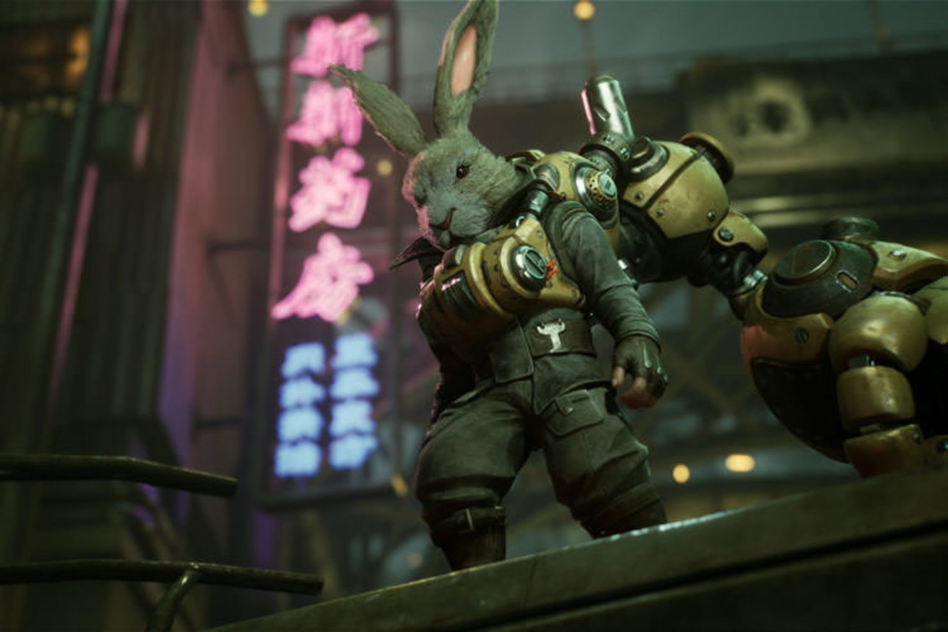 خرگوش سایبرپانکی در چین بازی Forged In Shadow Torch