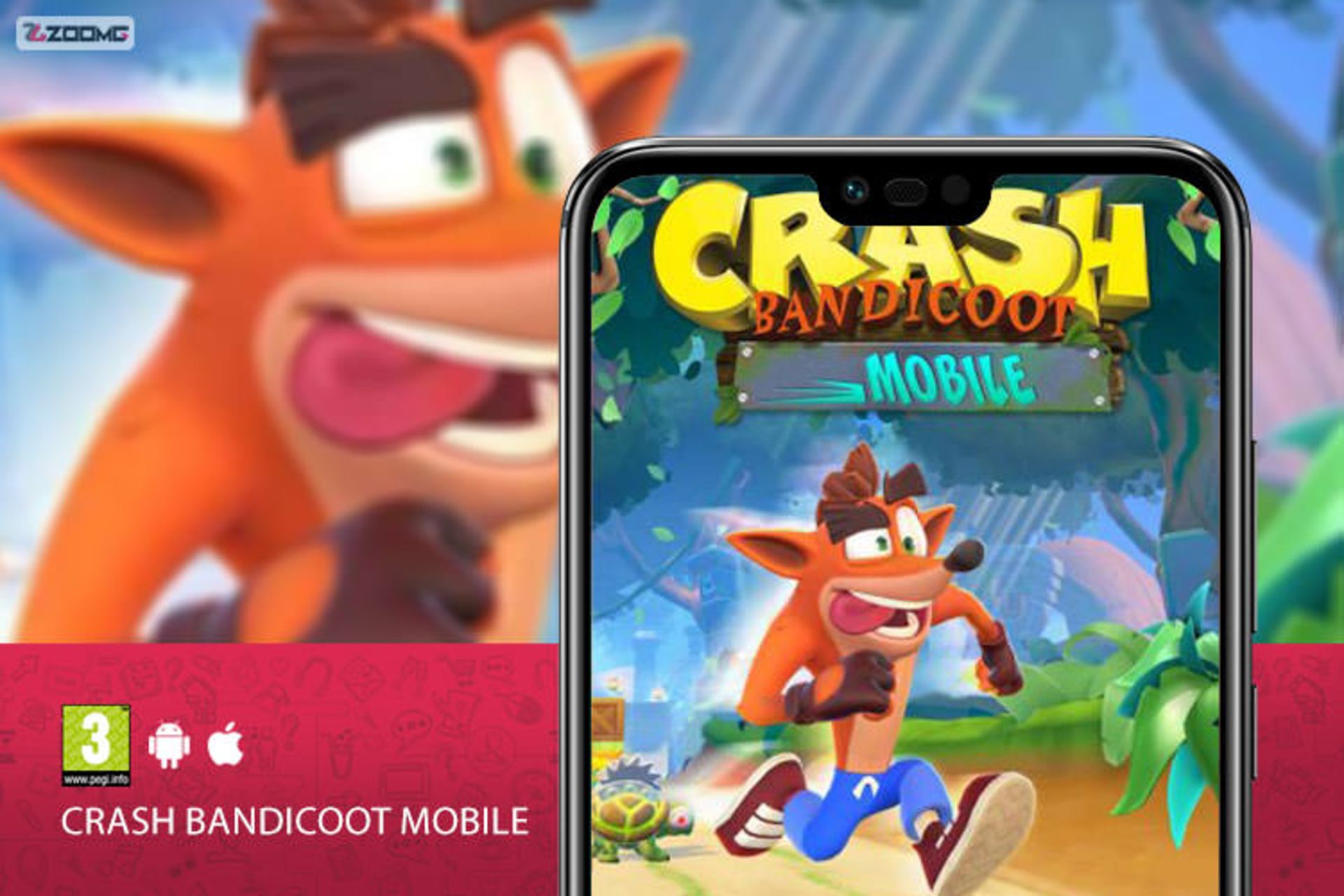 Crash Bandicoot Mobile Cover