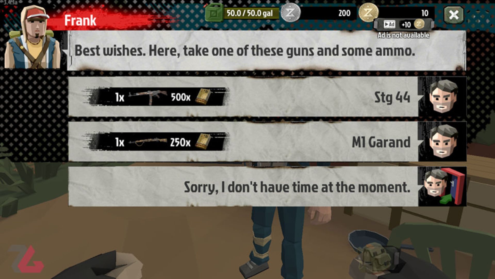 سوال در مورد انتخاب سلاح بین کلاشینکف و ام یک The Walking Zombie 2
