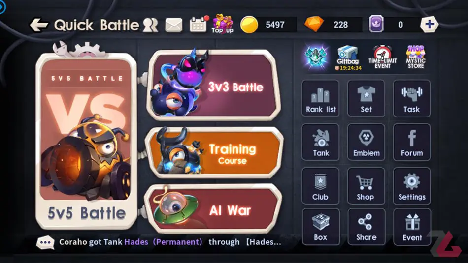 گزینه های بخش چند نفره بازی Fortress Go