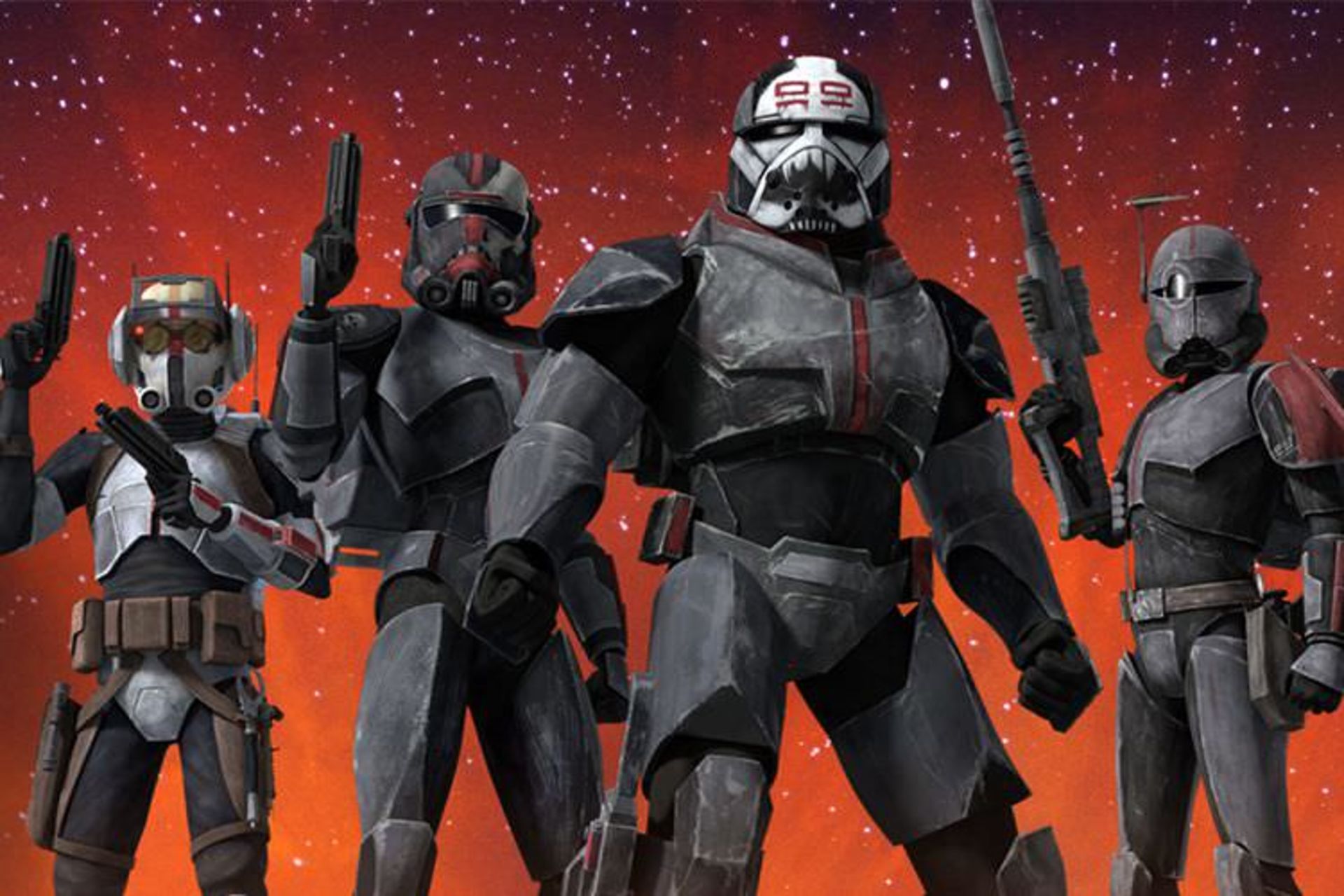 گروه Bad Batch در انیمیشن Star Wars: The Clone Wars