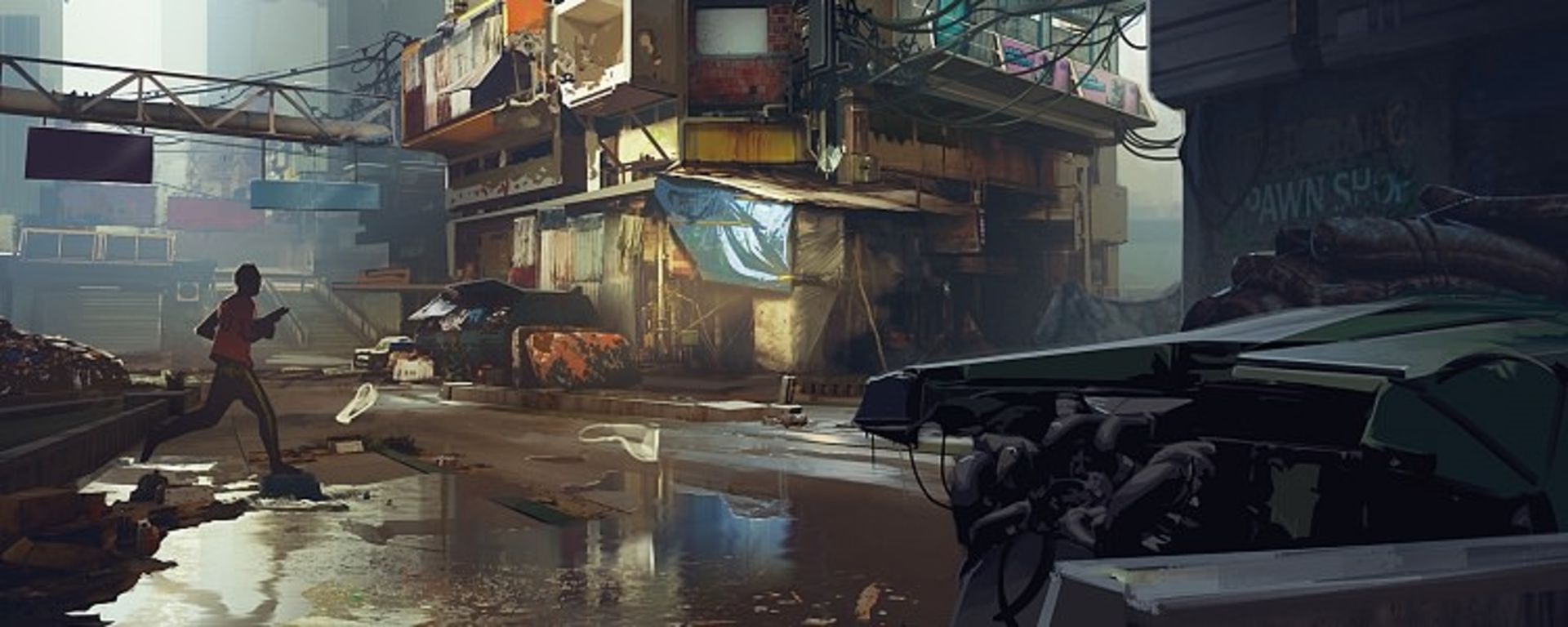 کانسپت هنری دنیای بازی Cyberpunk 2077