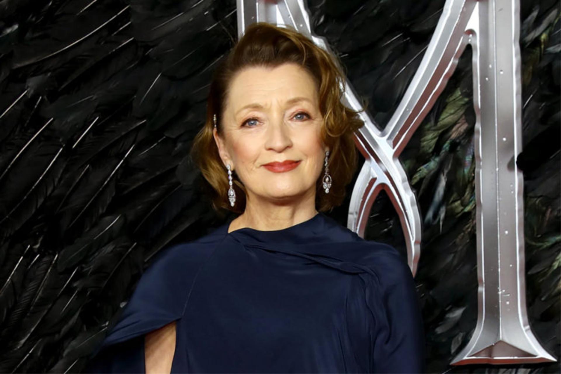 لسلی منویل در فرش قرمز فیلم Maleficent: Mistress of Evil