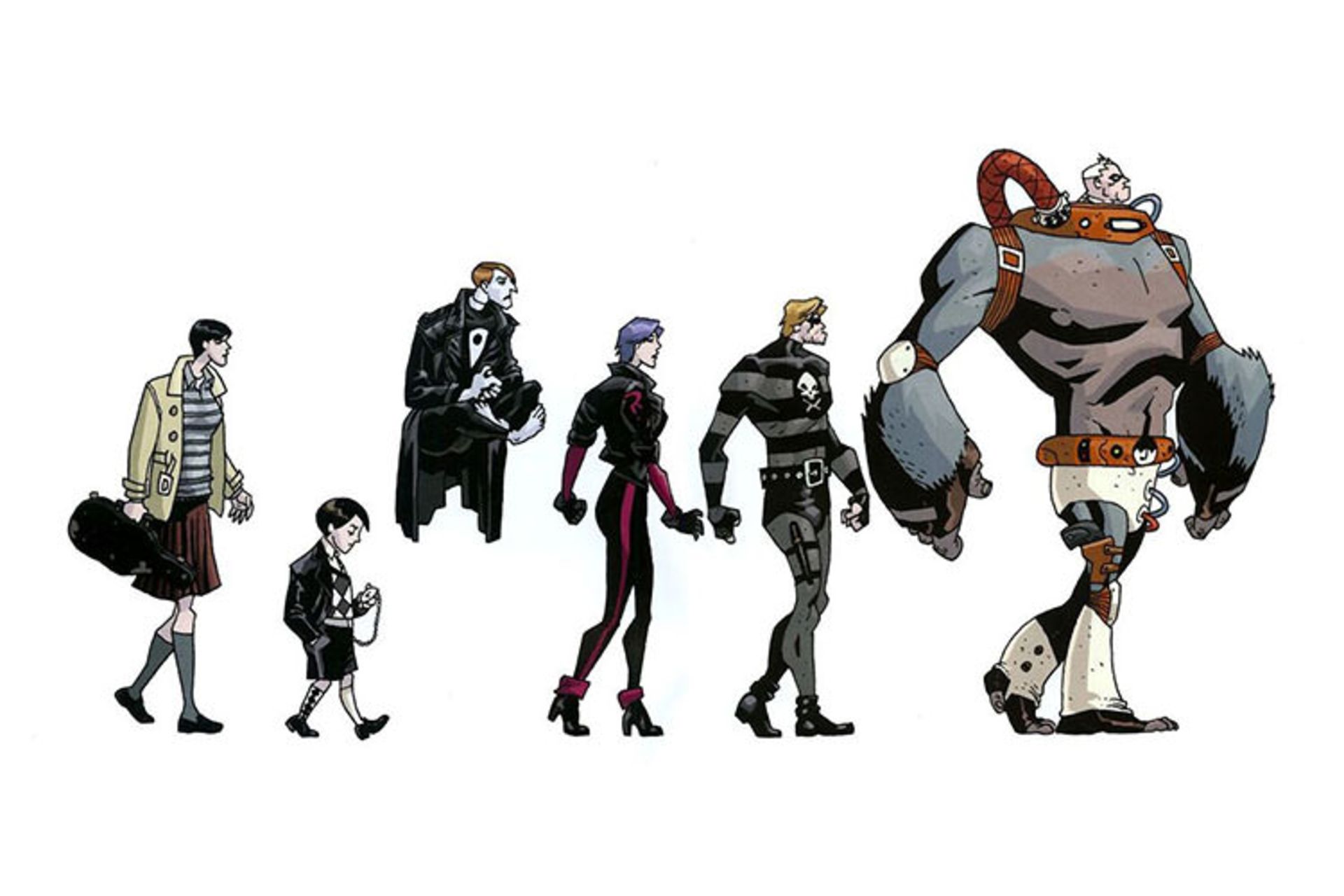 شخصیت های بازی کارتی Umbrella Academy