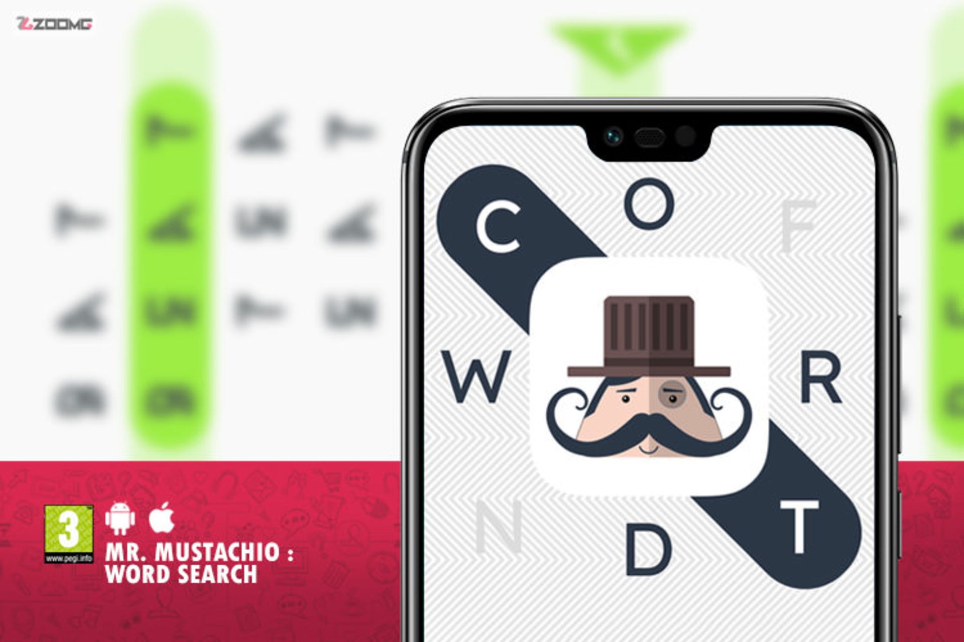معرفی بازی موبایل Mr. Mustachio : Word Search؛ بازی با کلمات