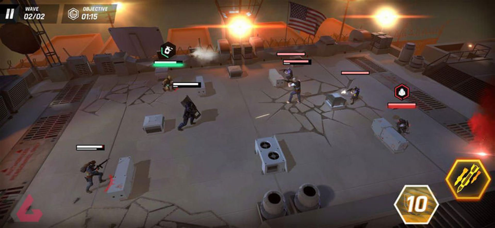تعداد کم هم‌تیمی‌ها در مراحل ابتدایی Tom Clancy's Elite Squad