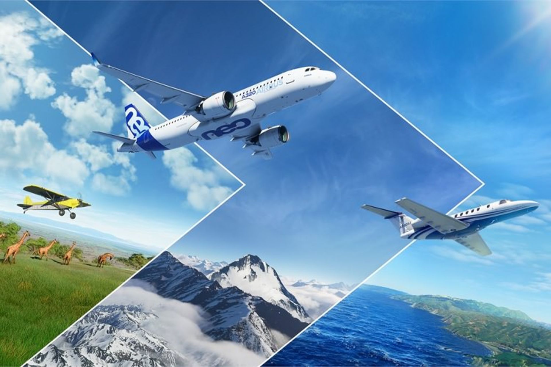 هواپیماهای بازی Microsoft Flight Simulator در والپیپر 