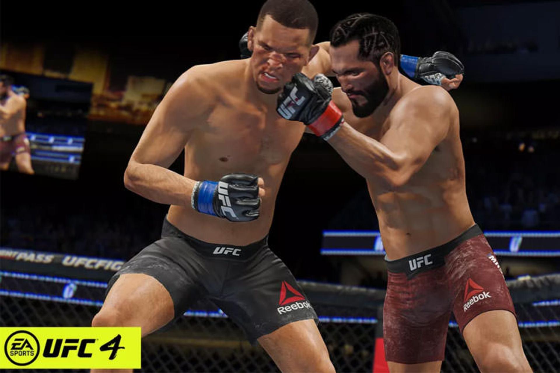 نبرد مبارزان در بازی EA Sports UFC 4