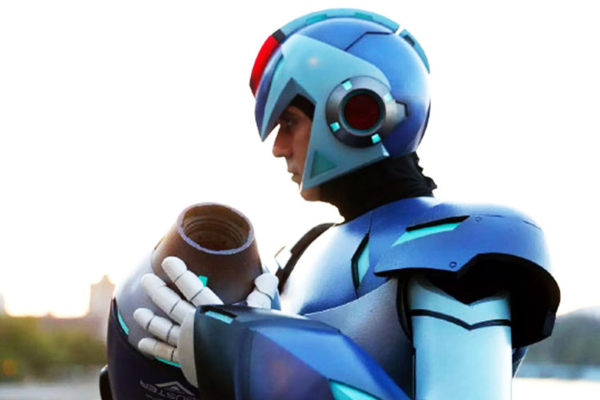 مگامن با سلاح ویژه‌ی خود در فیلم لایو-اکشن Mega Man