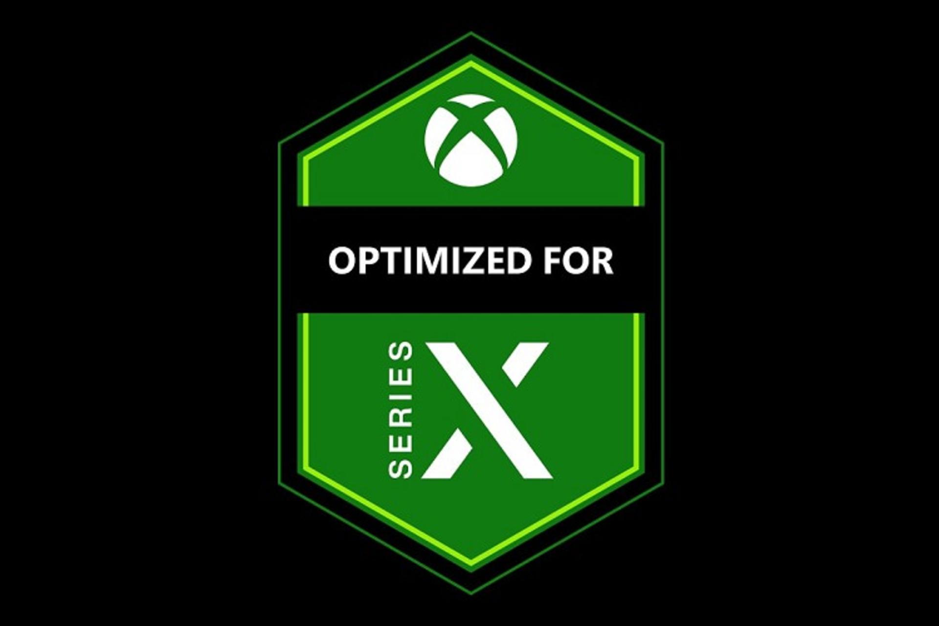 لوگوی Optimized For Series X روی بازی های ایکس باکس سری ایکس