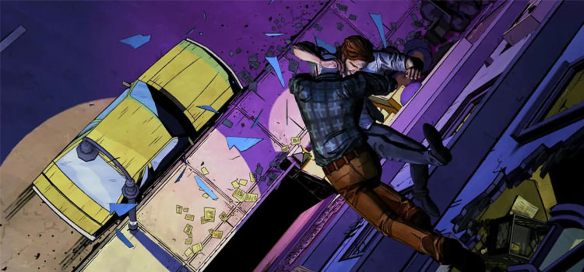 درگیری بیگ‌بی و پرتاب شدن او به بیرون از ساختمان در The Wolf Among Us