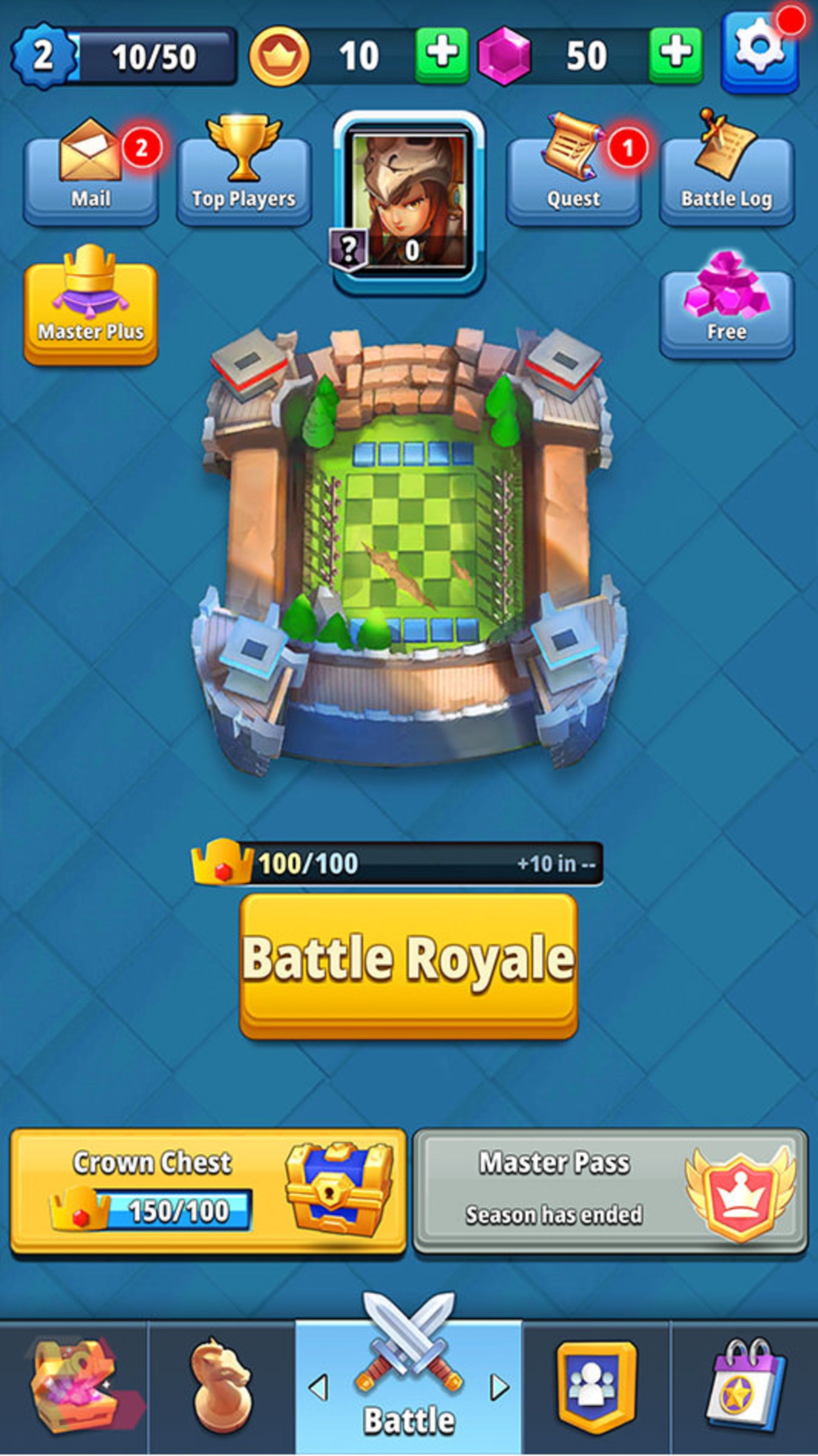 منوی اصلی بازی Auto Chess Legends