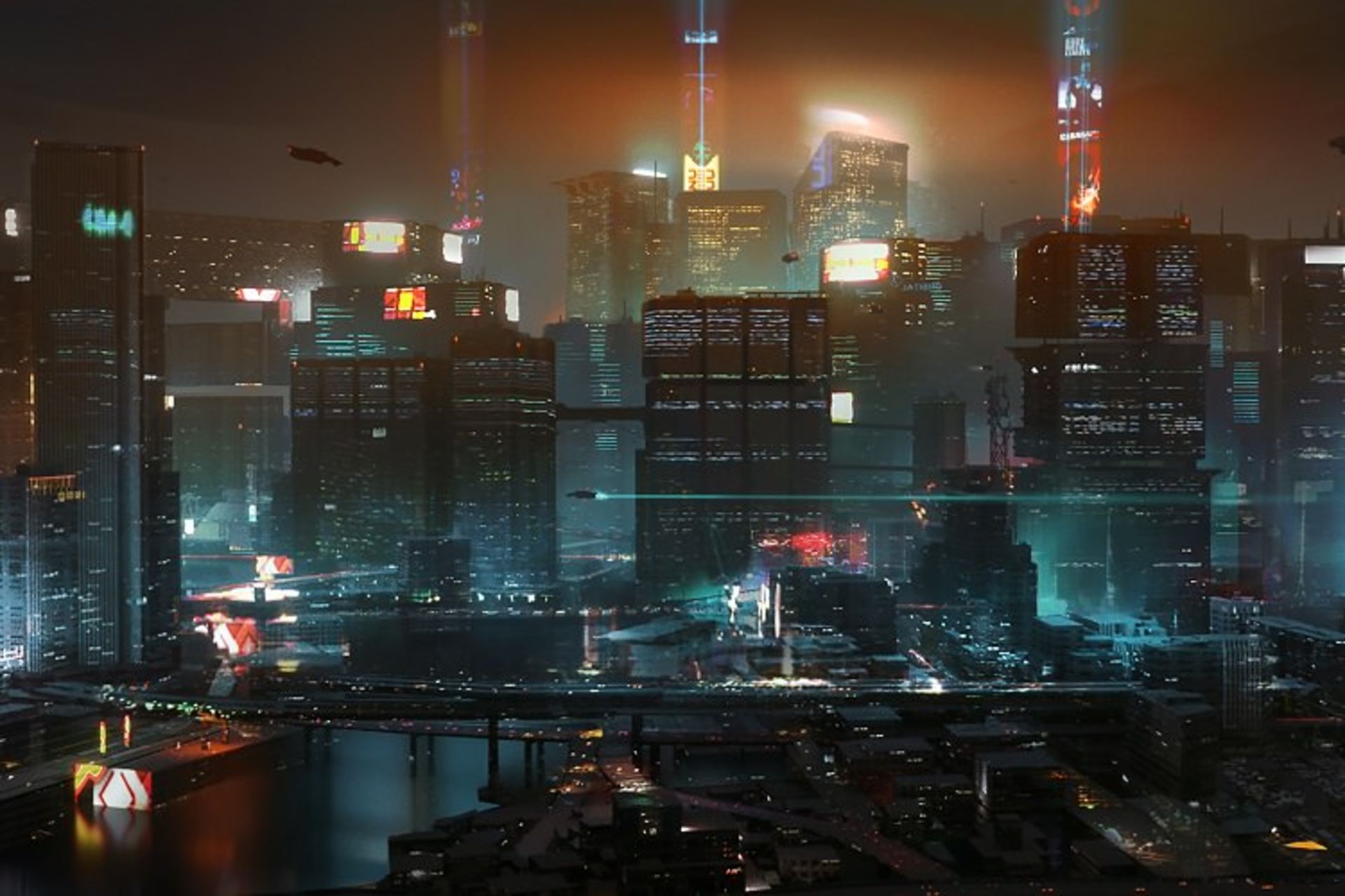 منطقه شهری نایت سیتی بازی Cyberpunk 2077