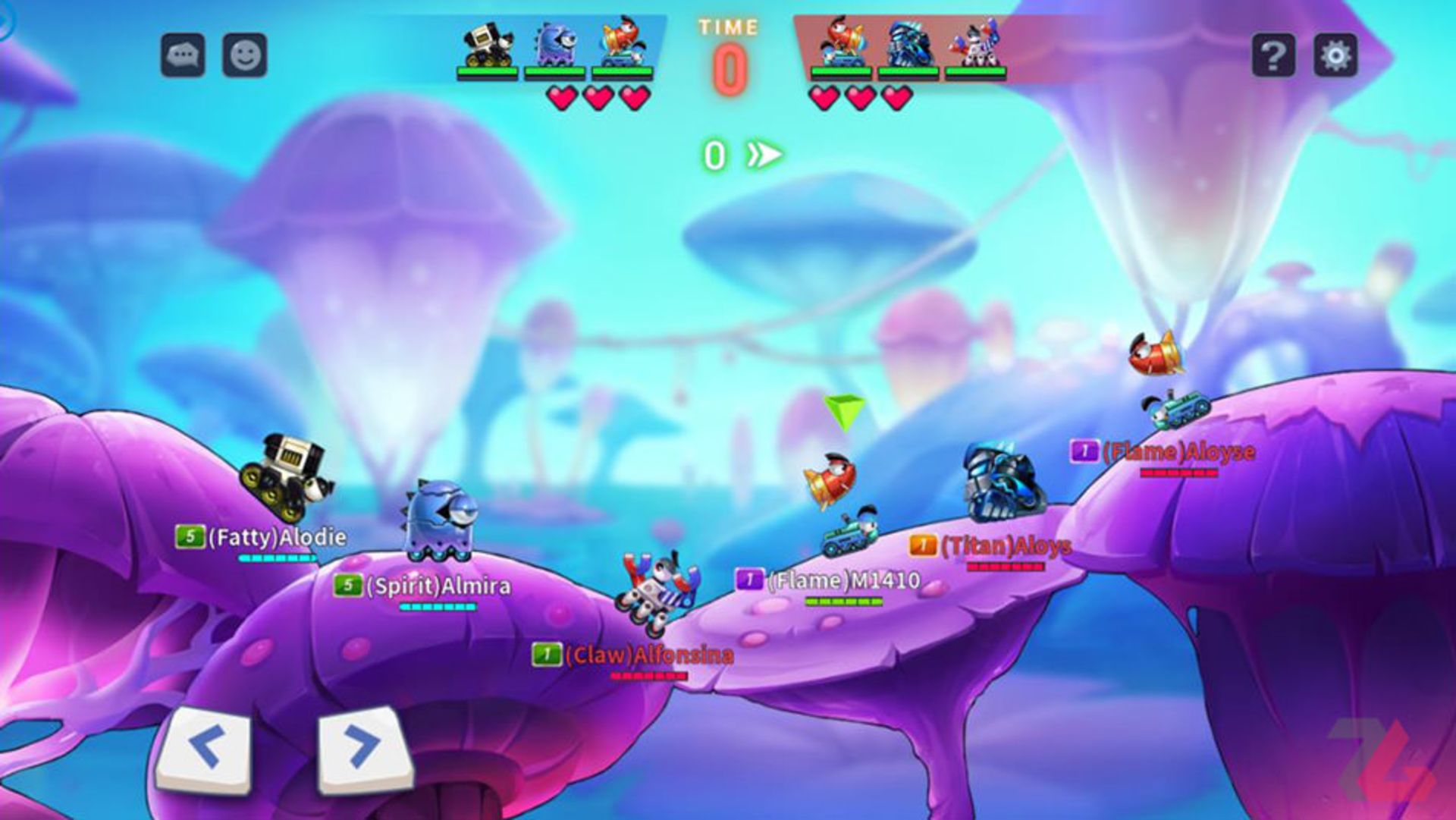 مبارزه روی قاچ ها در بازی Fortress Go