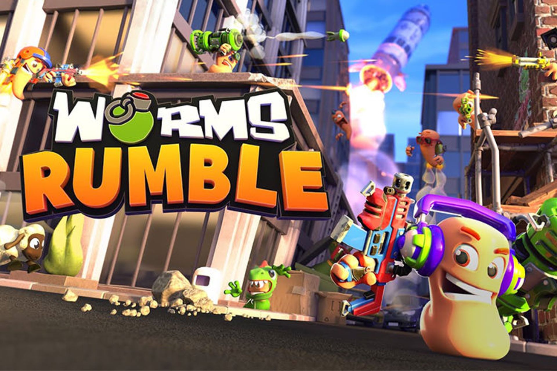 بازی بتل رویال Worms Rumble