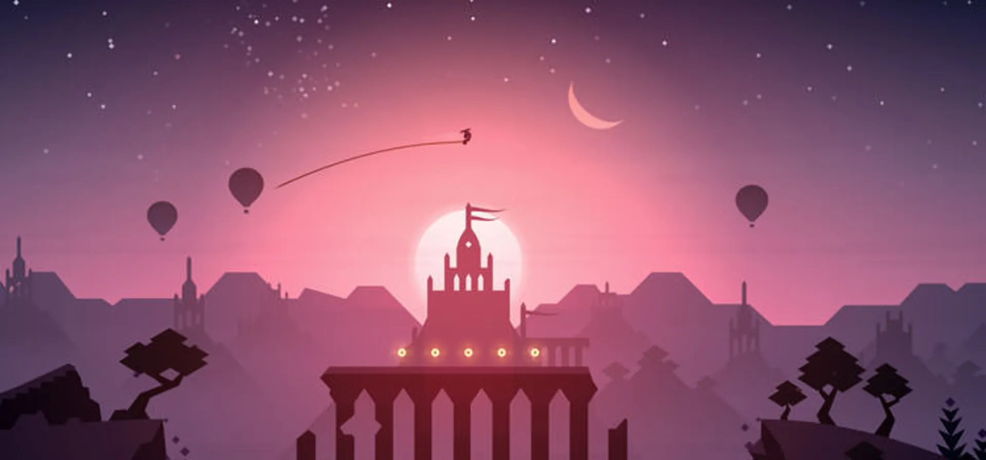 پرش های بلند و انجام کارهای آکروباتیک در بازی Alto’s Odyssey