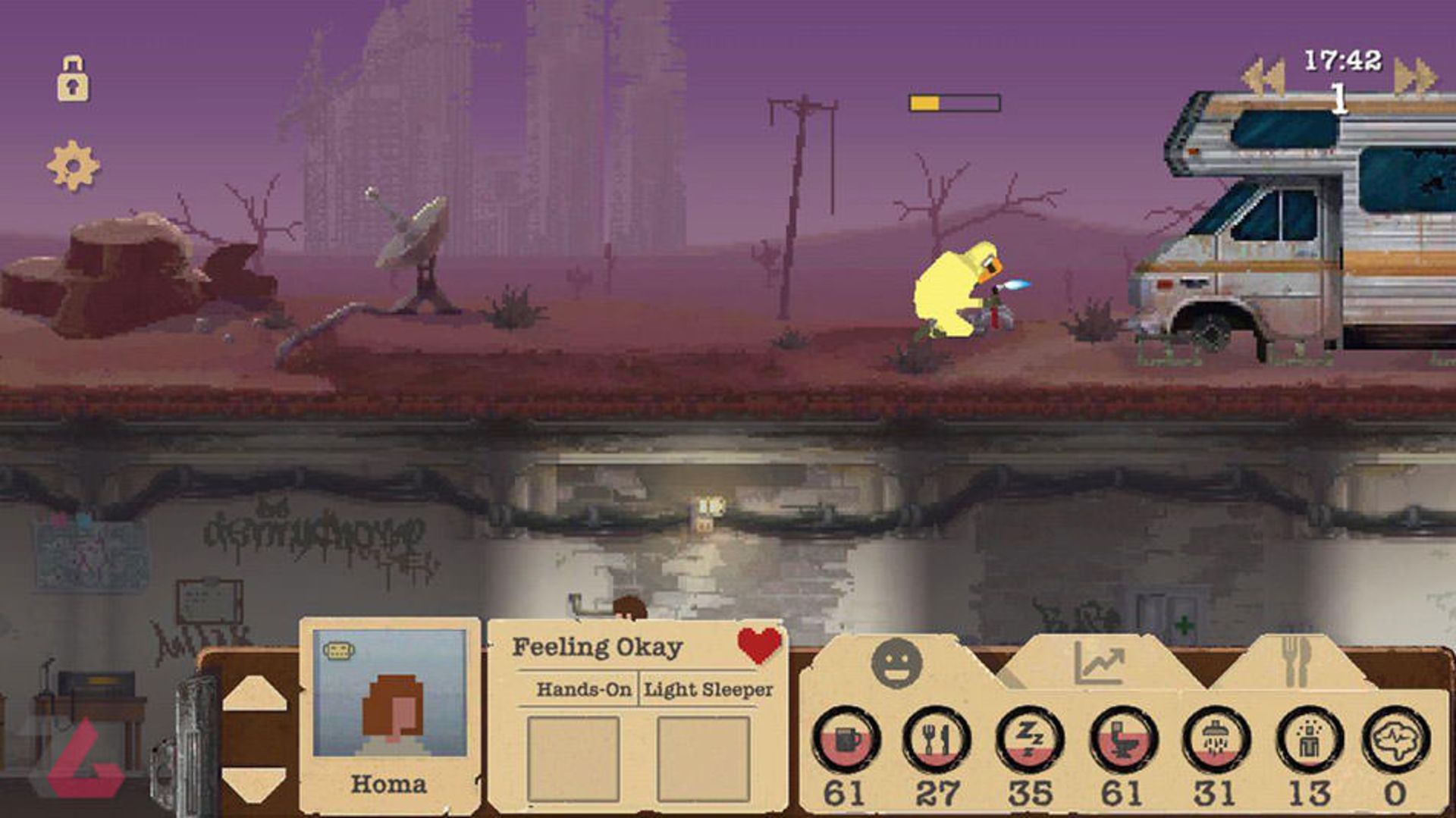 لباس ایزوله در بازی Sheltered